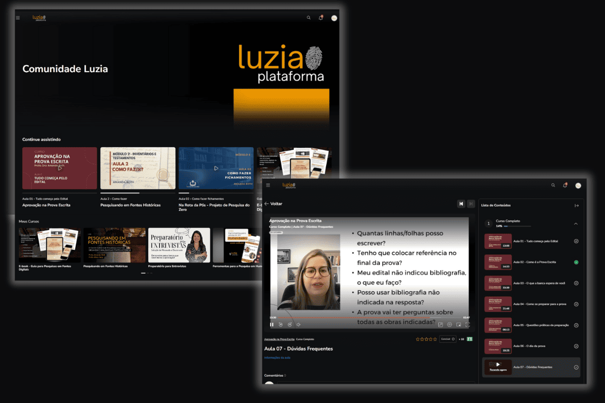 Plataforma Luzia por dentro